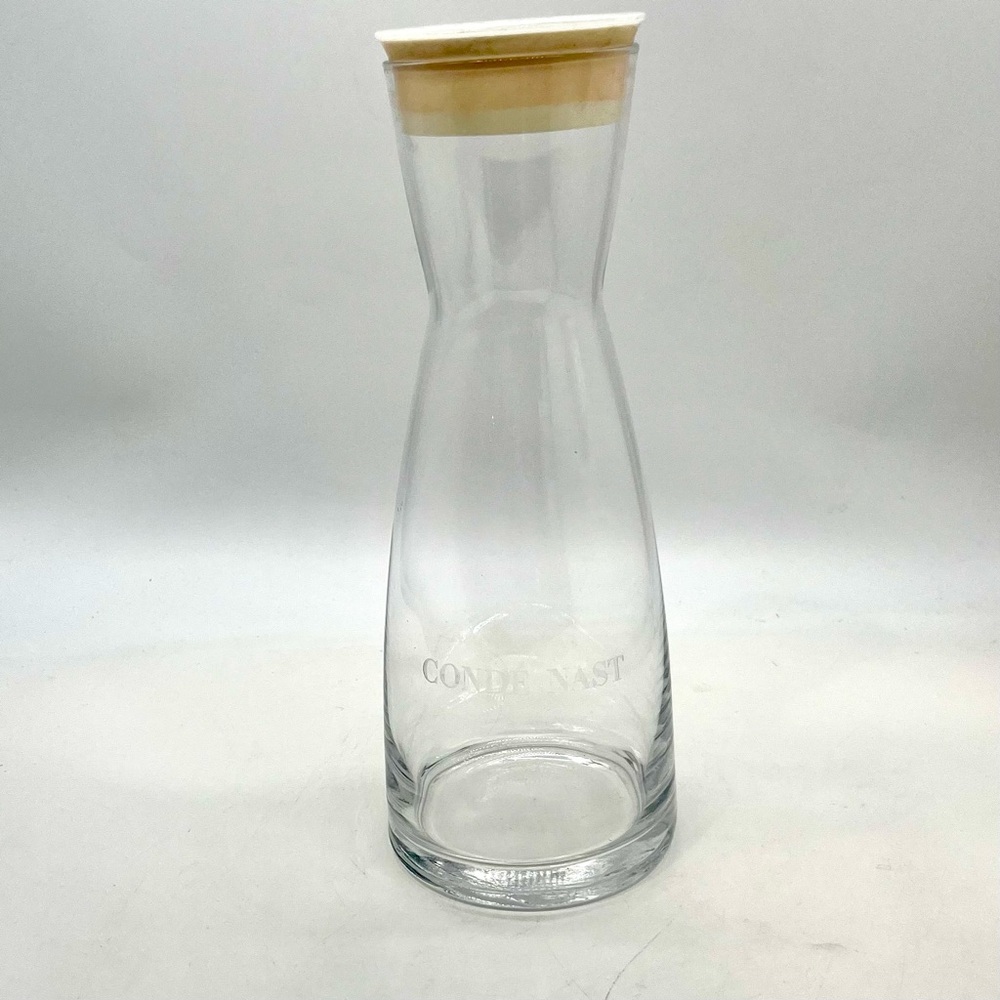 Conde Nast Glass Water Pitcher Bormioli Rocco RARE holiday Decor Party - Picture 2 of 5